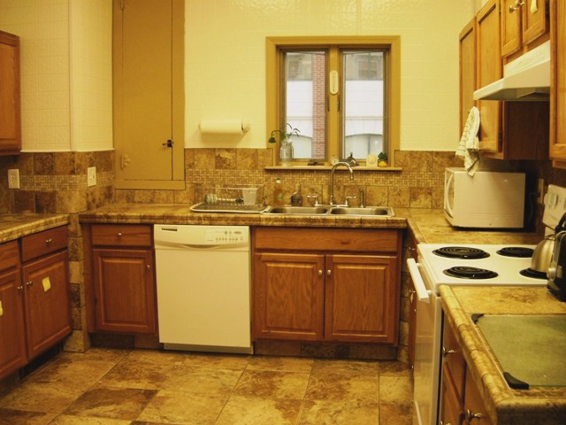 Kitchen in a community residence