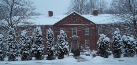 A community residence in winter