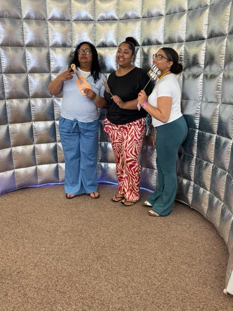 Friends together at the Spring Fling
