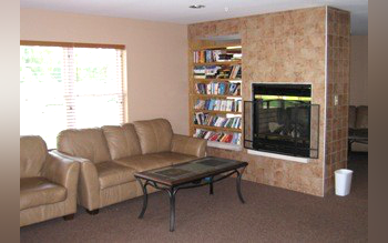 A shared living room at Southern Tier Meadows